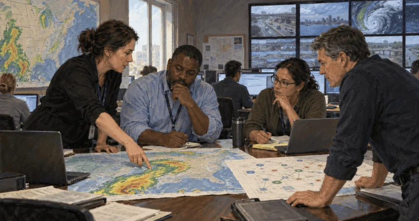 Civilian teams coordinate several homeland security responsibilities.