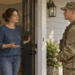 Conceptual painting of a homeowner and lawyer discussing a historical rights question.