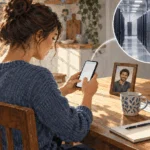 Conceptual painting of a private message and remote data storage.