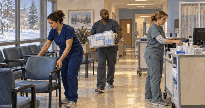 Hospital staff prepare for increased seasonal patient demand.