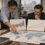 Economists compare trade flows and currency-reserve patterns.